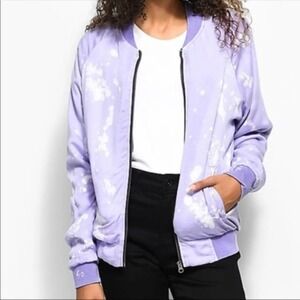 NWT Zumiez Zine Tie Dye Bohemian Hippy Bomber Jacket